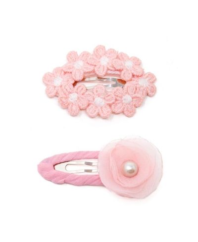 Набор заколок для волос Puttisu Girls 2pc Tulle Bloom Petals