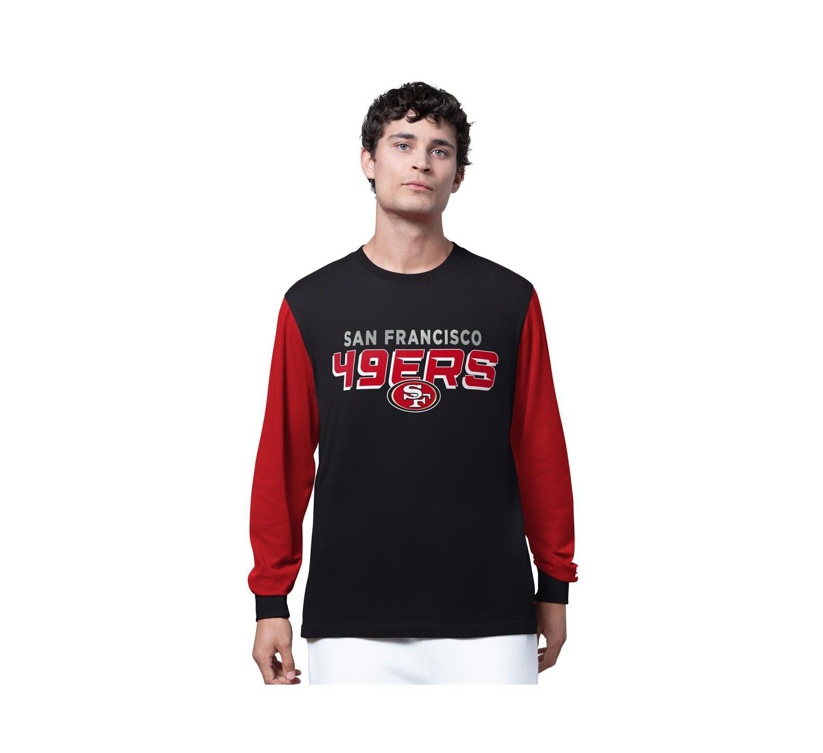 Starter Men's Black San Francisco 49ers Thursday Night Gridiron Long Sleeve T-Shirt
