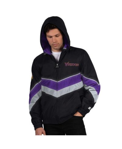 Starter Мужская куртка Minnesota Vikings Thursday Night Gridiron Full-Zip, черная/фиолетовая