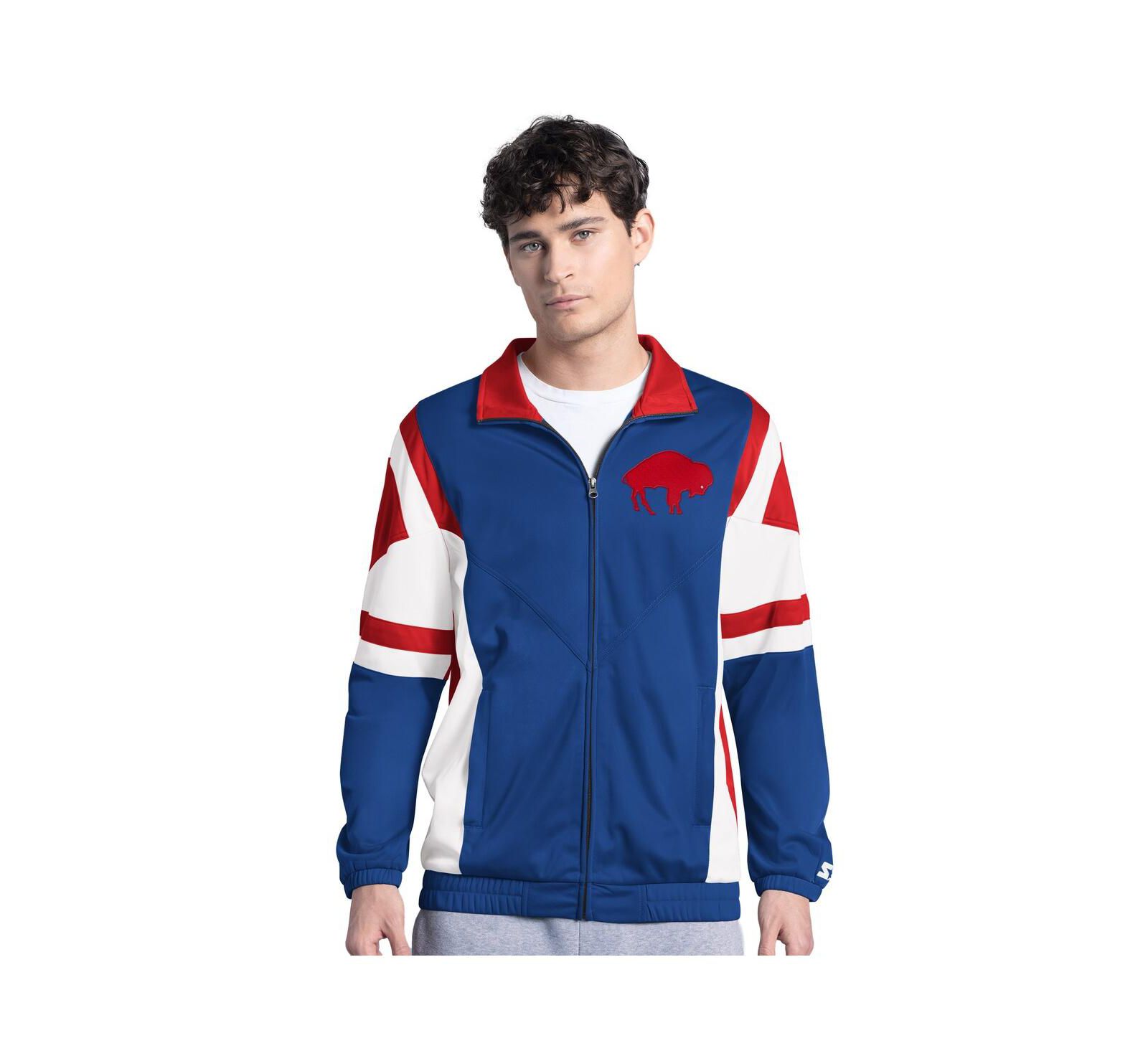 Starter Men's Royal Buffalo Bills Contender Logo Full-Zip Track Jacket