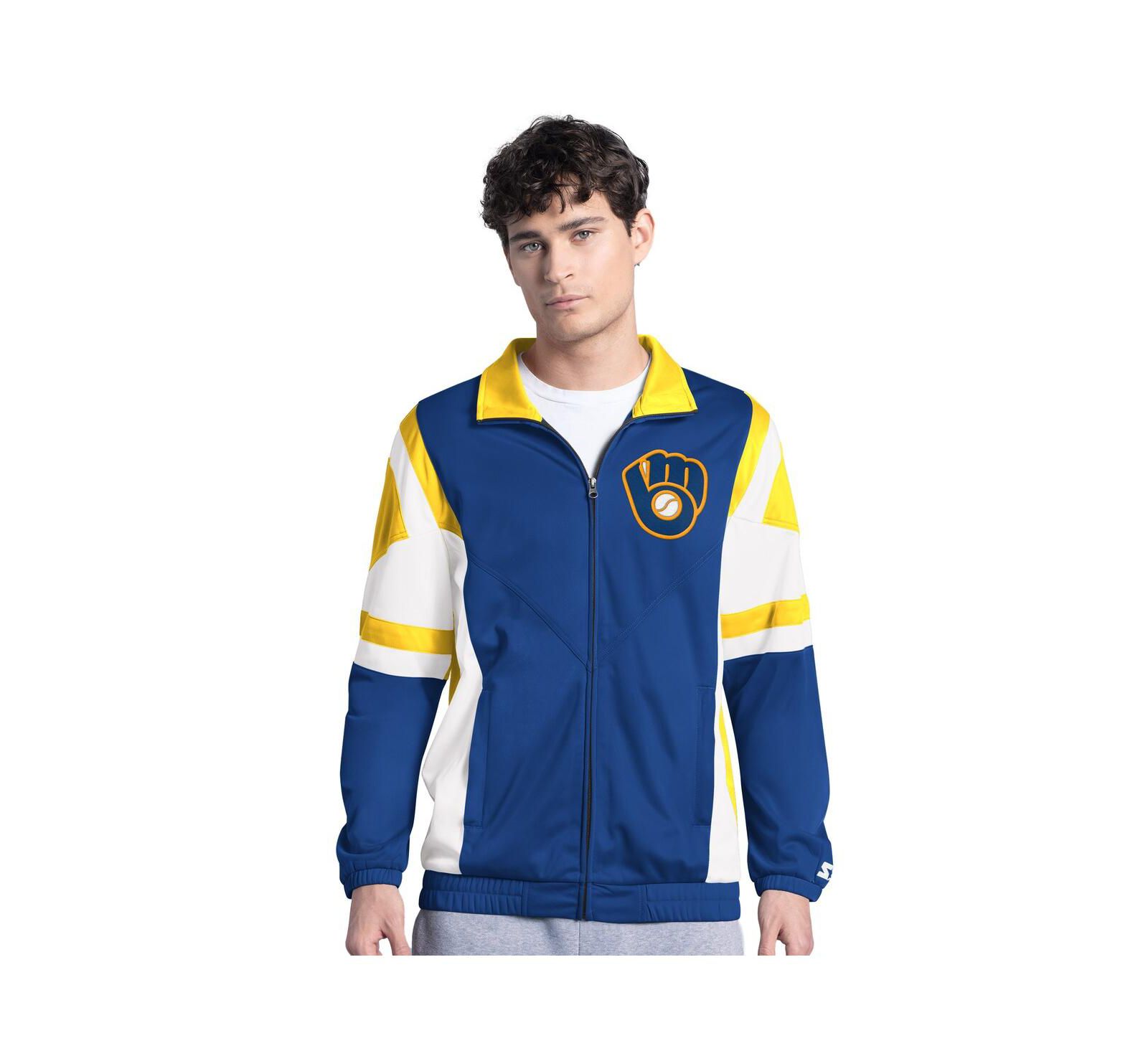 Starter Мужская спортивная куртка Milwaukee Brewers Contender Tricot Full-Zip