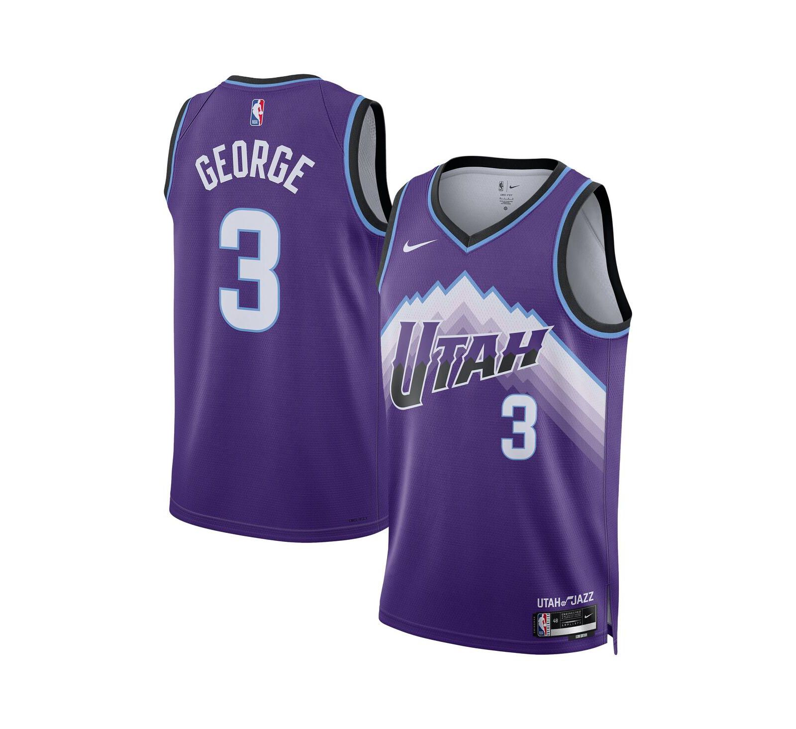 Джерси Nike Keyonte George Utah Jazz Swingman, фиолетовое, для мужчин и женщин
