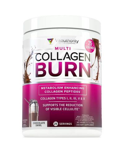 Vitauthority Multi Collagen Burn, шоколадный вкус, 318gm