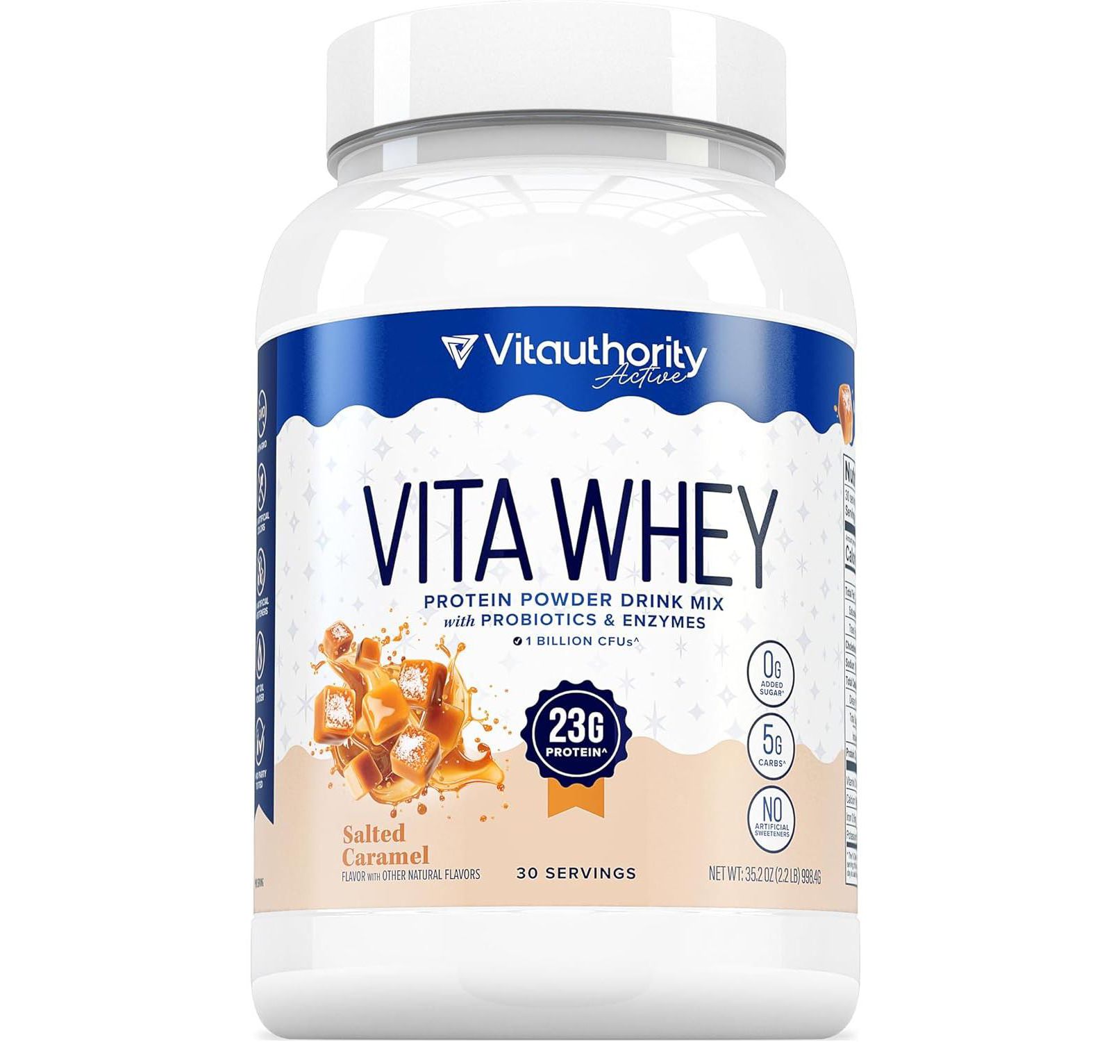 Vitauthority протеиновый коктейль Vita Whey Salted Caramel 990gm