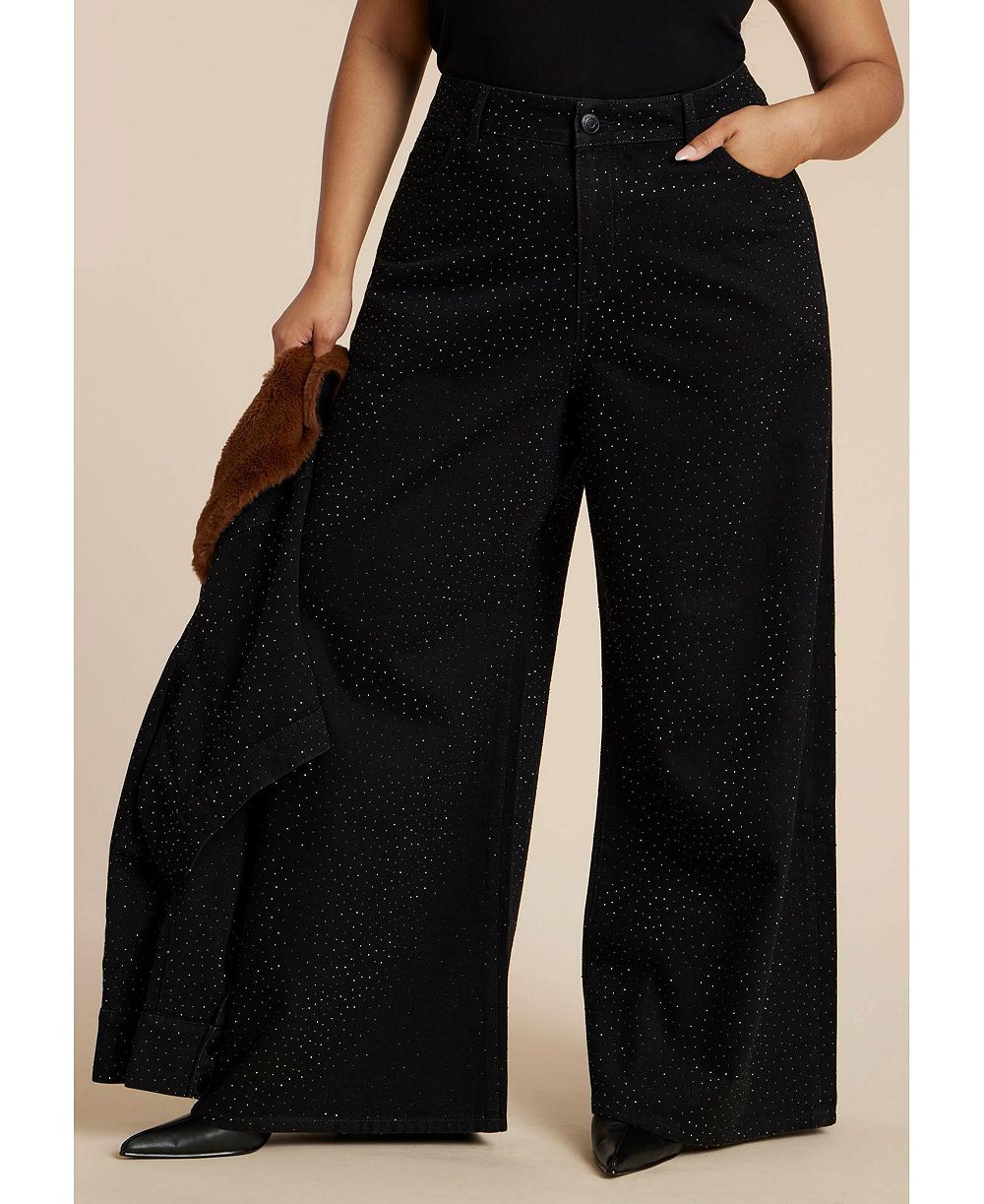 ELOQUII Women's Embellished Rhinestone Jeans