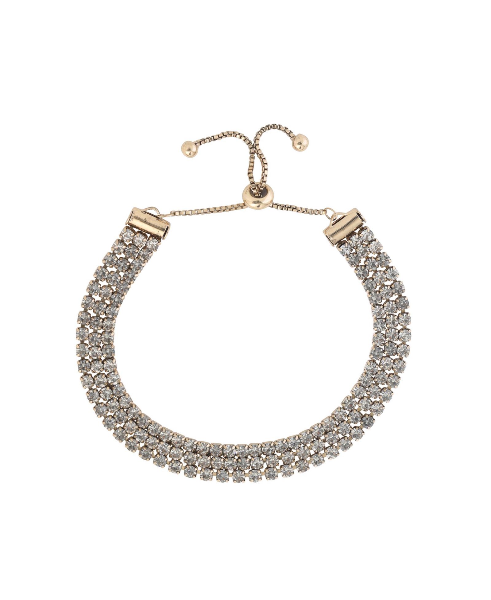BCBGeneration Triple Row Crystal Bracelet in