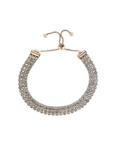 BCBGeneration браслет Triple Row Crystal