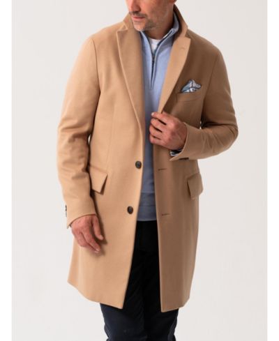 Koy Clothing Мужское шерстяное пальто с воротником с длинным рукавом