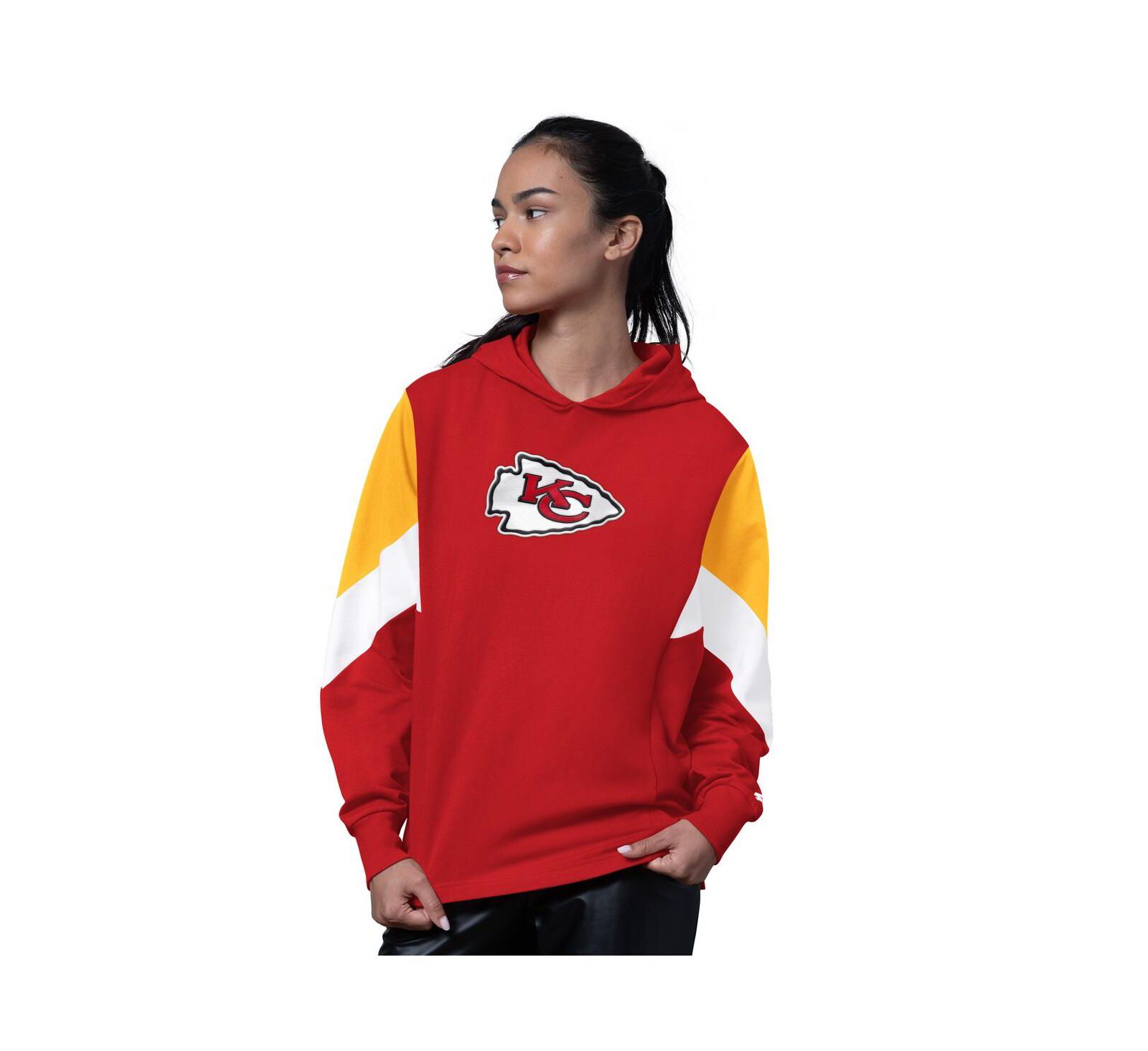 Женское худи Starter Red Kansas City Chiefs Scrimmage