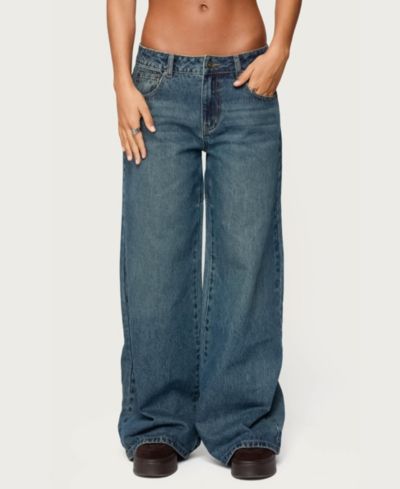 Женские джинсы Edikted Heartly Low Rise Straight Leg
