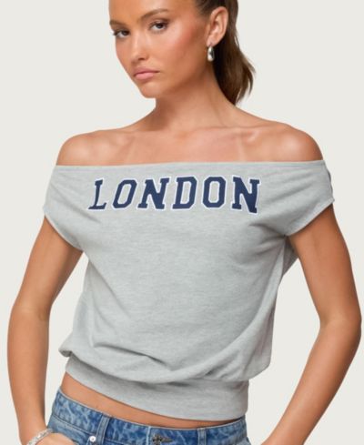 Edikted Женский топ с открытыми плечами So London