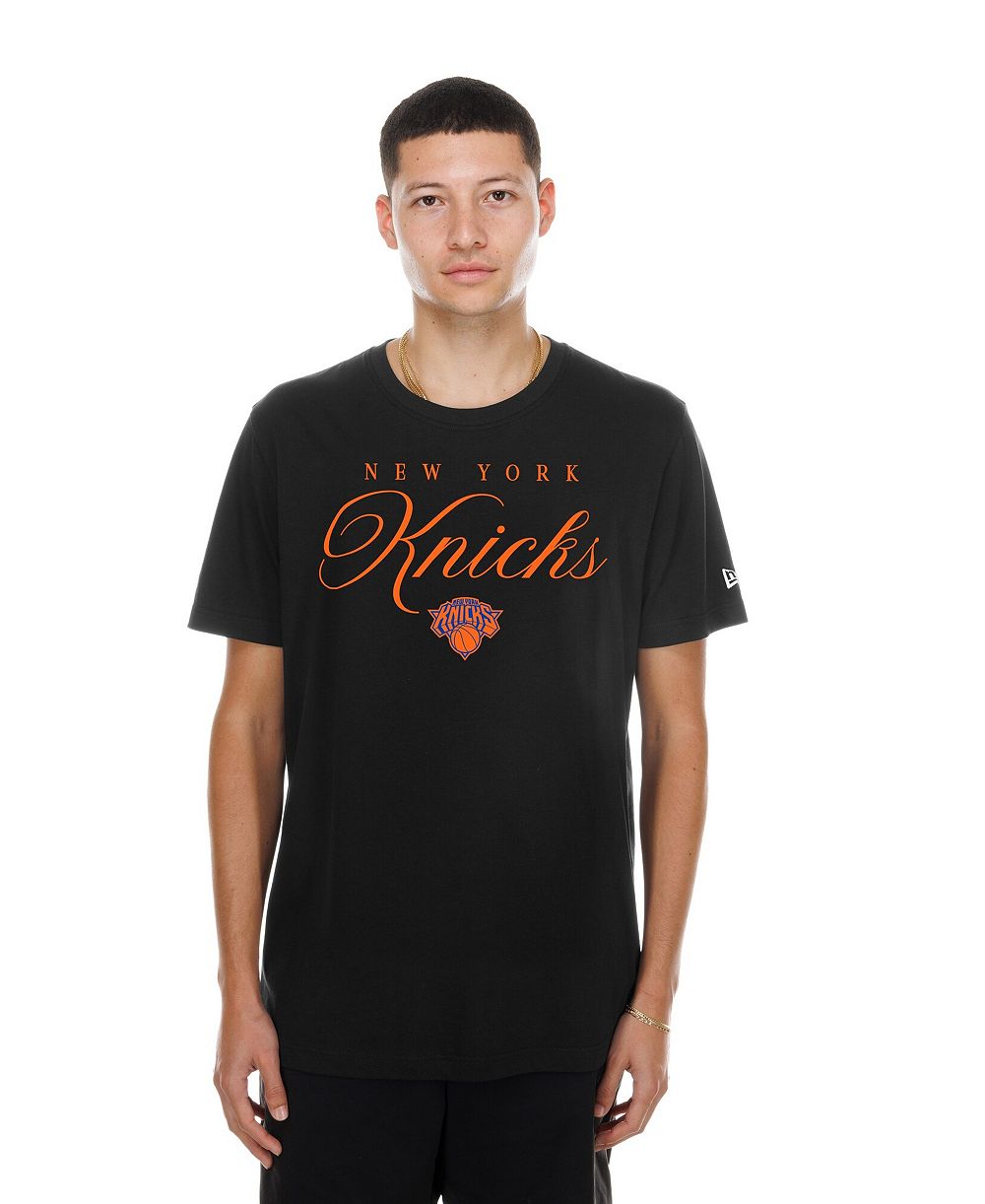 New Era Мужская Black New York Knicks Script T-Shirt