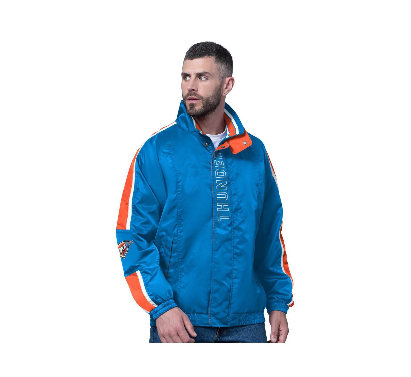 Мужская легкая куртка Starter Blue Oklahoma City Thunder Freestyle Full-Zip