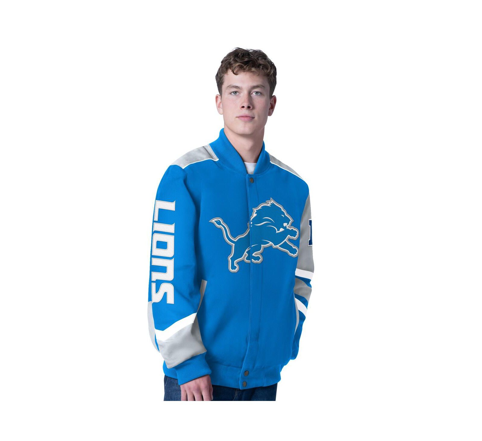 G-III Sports by Carl Banks Men's Royal Buffalo Bills Prime Time Full-Zip Racing Jacket