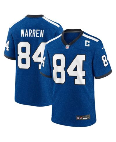 Мужская игровая джерси Nike Indianapolis Colts Tyler Warren, королевский синий меланж