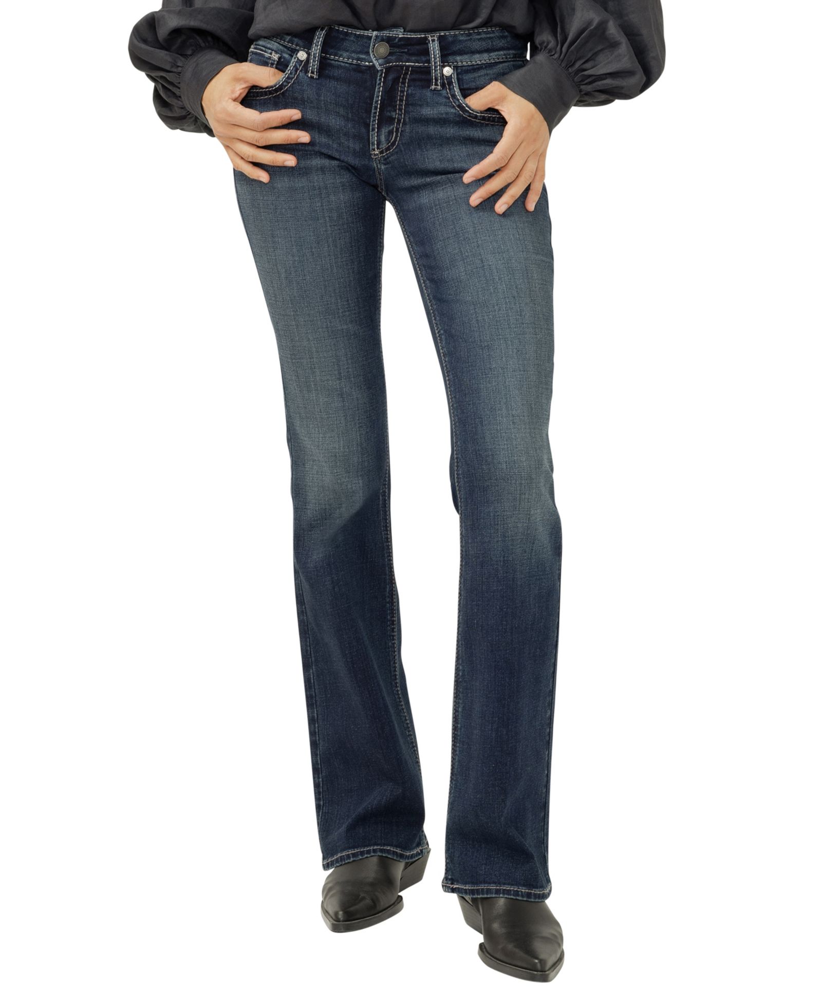 Женские джинсы Silver Jeans Co. Britt Low Rise Curvy Fit Bootcut