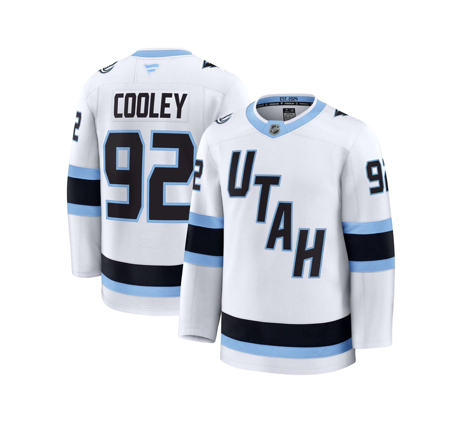Fanatics Men's Logan Cooley White Utah Mammoth Away Premium Player Jersey