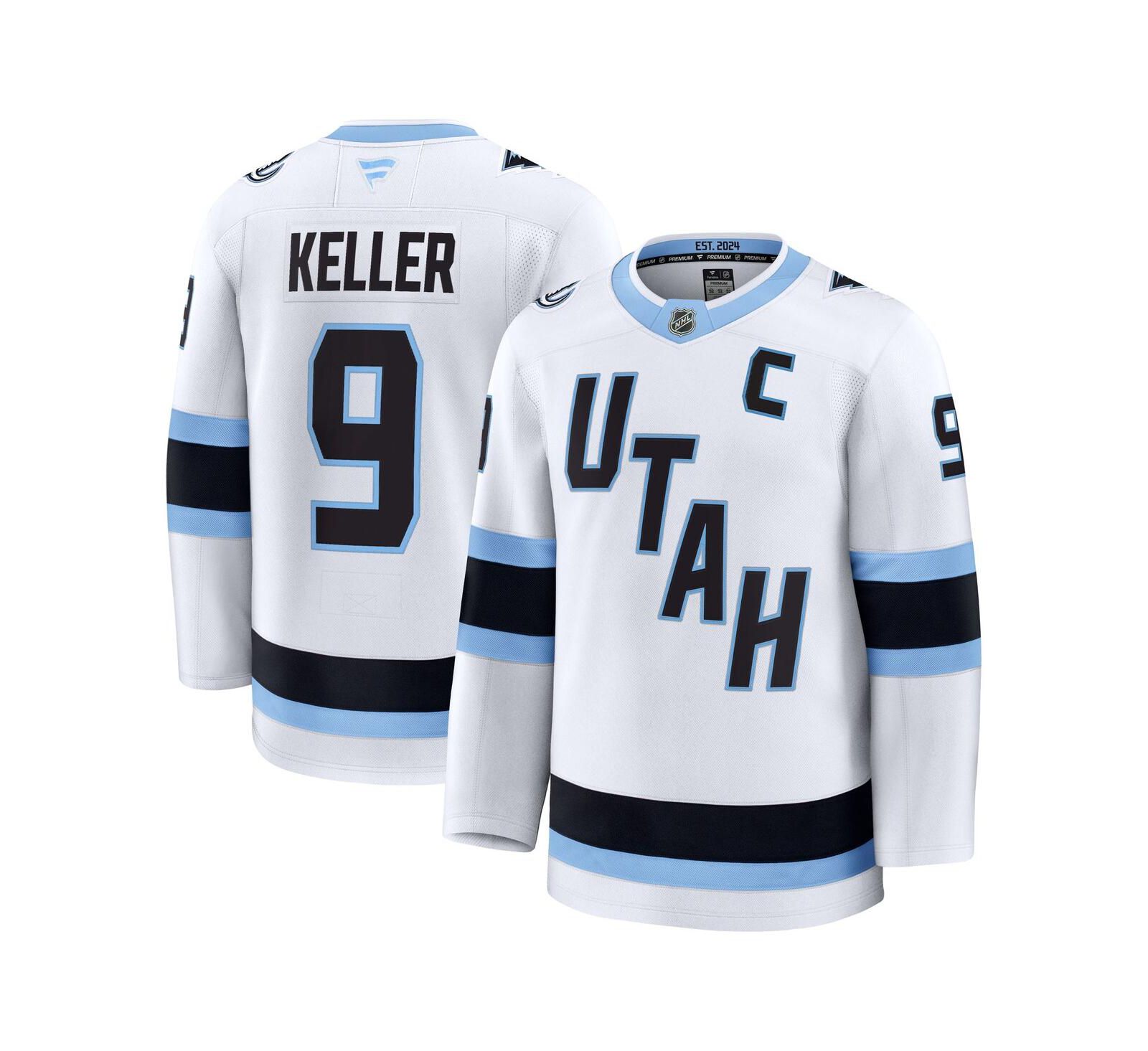 Джерси Fanatics Men's Clayton Keller White Utah Mammoth Away Premium Player