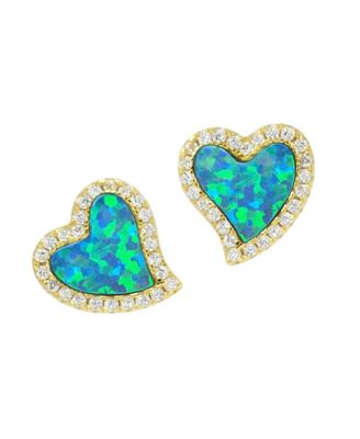 Blue green opal