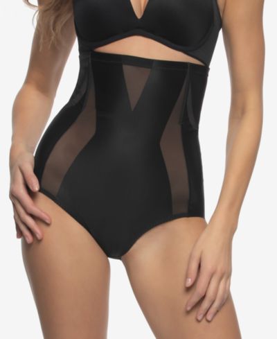 Felina Женские утягивающие трусики Uplifted Satin Mesh Body Mapped High-Waist