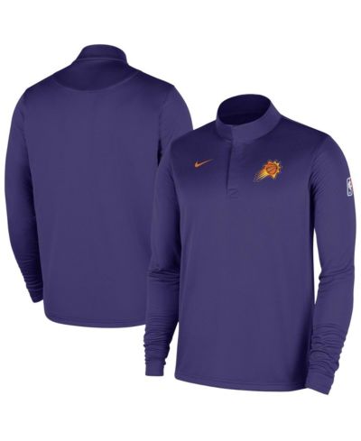Мужская толстовка Nike Phoenix Suns 2025/26 Authentic Coaches Quarter-Zip Dri-Fit фиолетового цвета