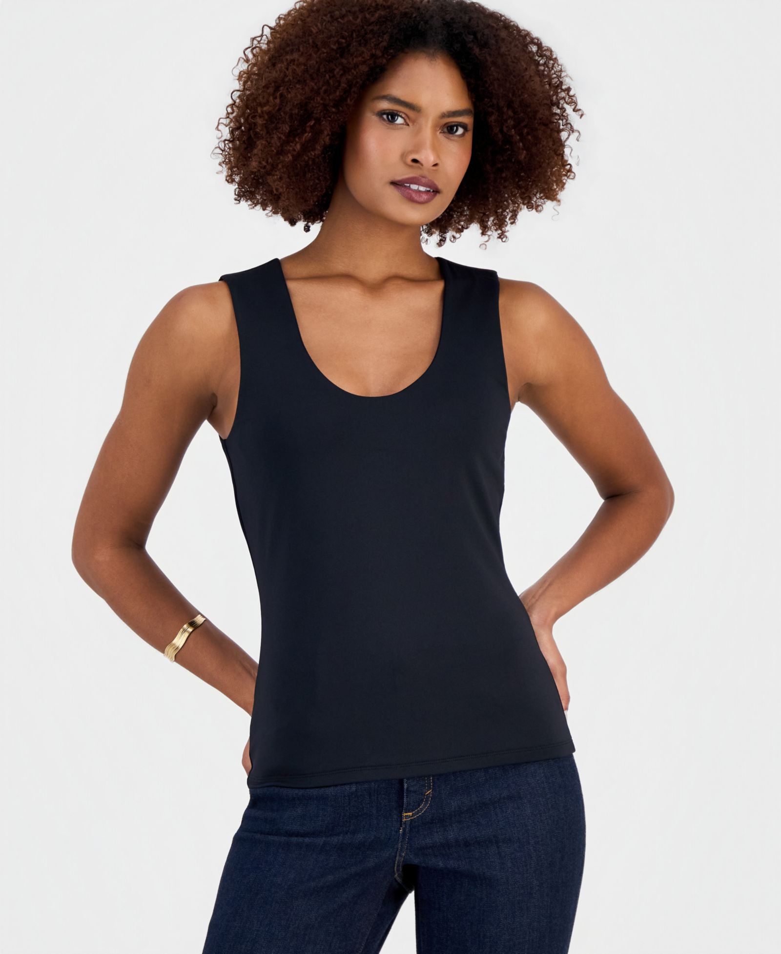 Женский топ I.N.C. International Concepts Contour Jersey Scoop Neck