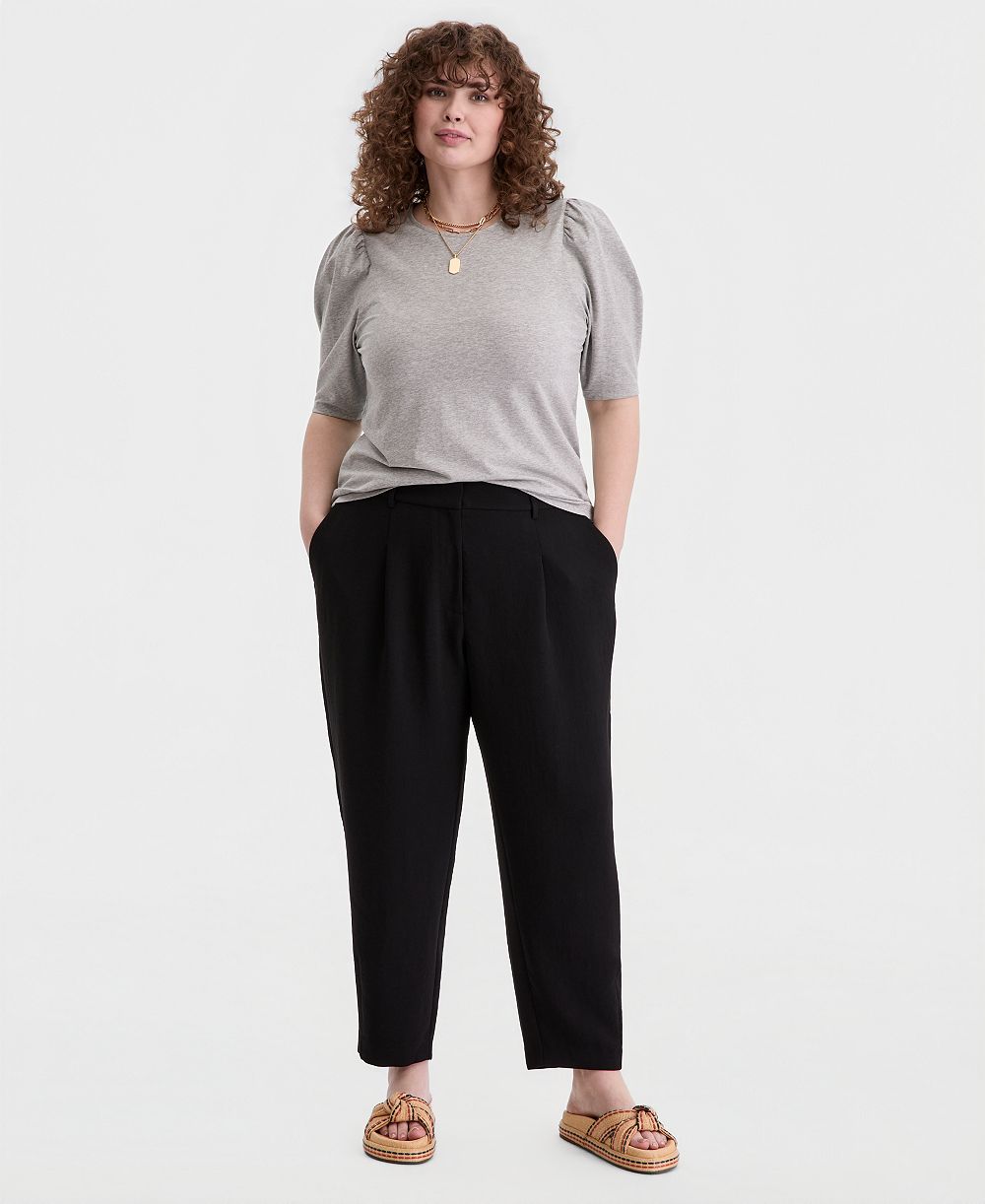 Брюки On 34th Trendy Plus Size Barrel-Leg