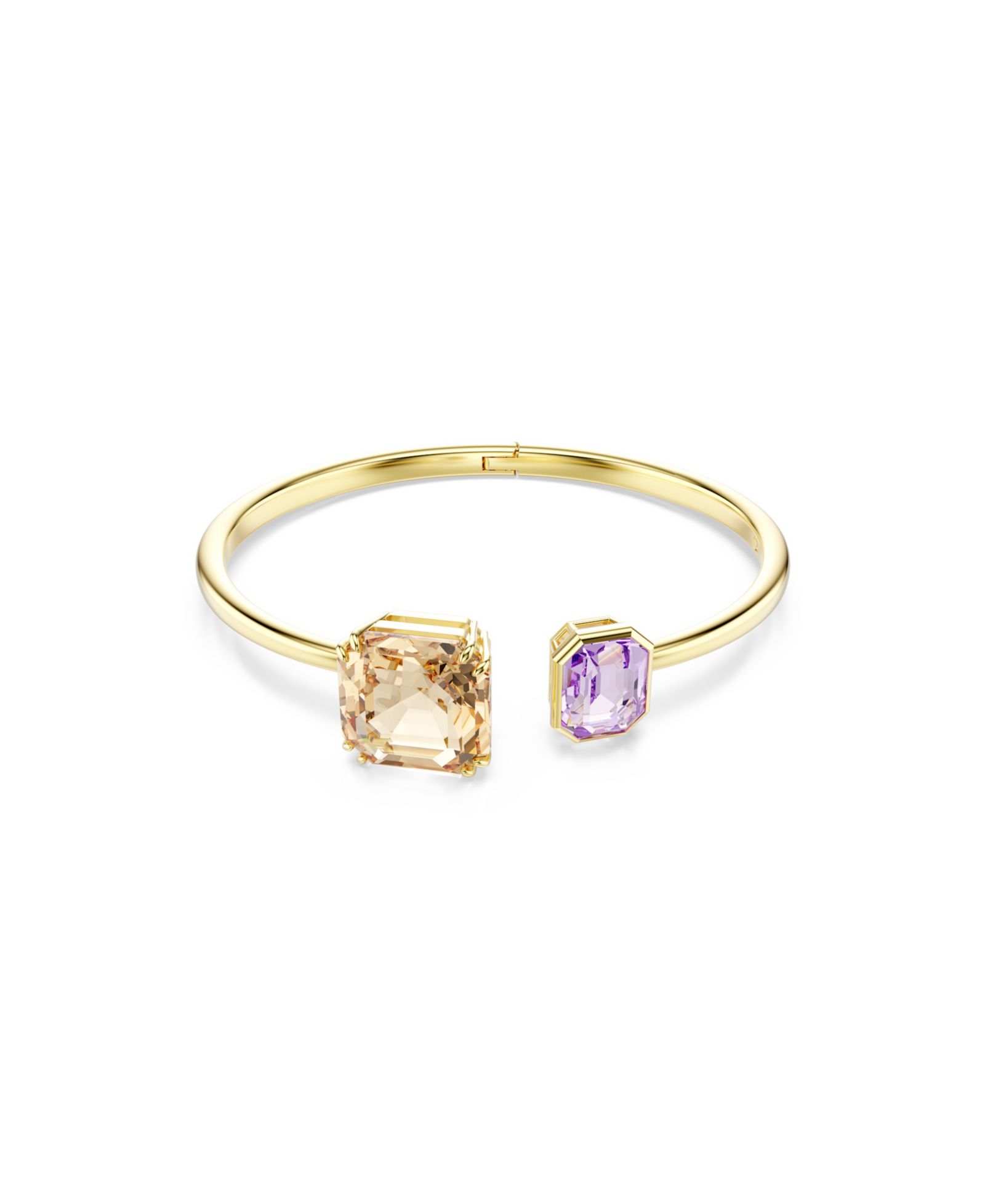 Swarovski Gold-Tone Plated Multicolored Millenia Bangle