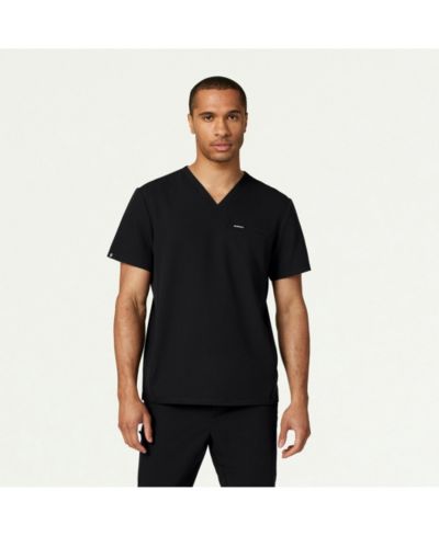 Jaanuu Big & Tall Plus-Size Platt 3-Pocket Classic V-Neck Scrub Top