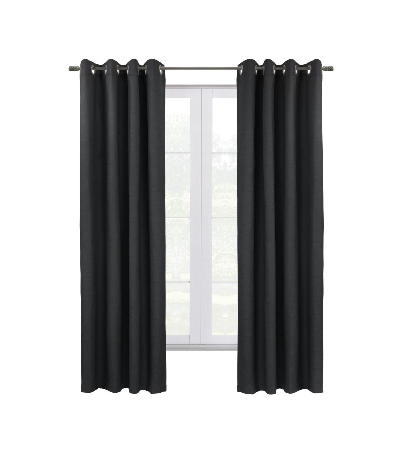 Thermaplus Shadow Blackout UV Protection Grommet Curtain Panel for Windows 52" x 63"