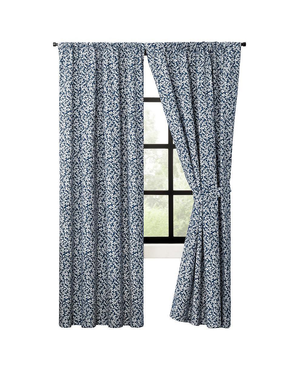 Комплект штор Ellis Curtain Sea Tumble Window Treatment, 100% хлопок, темно-синий