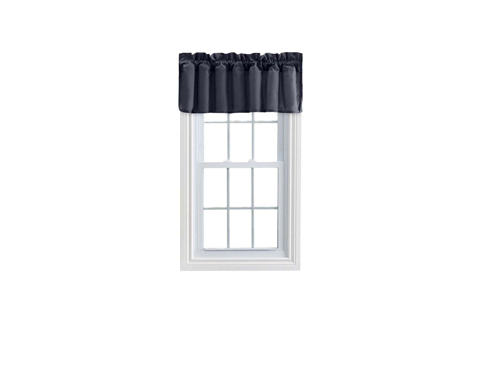 Декоративная занавеска Ellis Stacey 3" Rod Pocket из высококачественной ткани, Navy