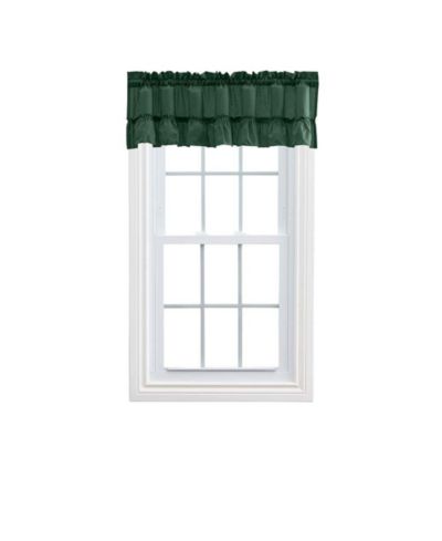 Занавеска Ellis Curtain 1.5" Rod Pocket High Quality Fabric Solid Color Window Ruffled Filler Valance 54"x13"