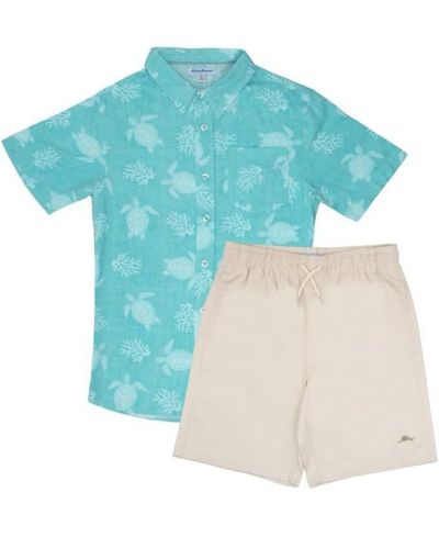 Летний комплект Tommy Bahama Boys 2 Piece Button Down Shirt and Shorts
