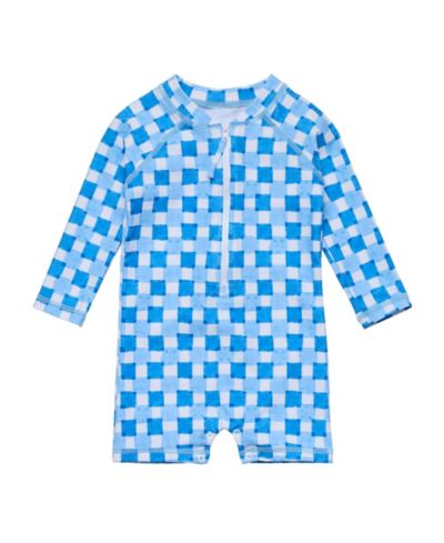 Snapper Rock Детский солнцезащитный комбинезон Snapper Rock Ocean Grid LS для мальчиков