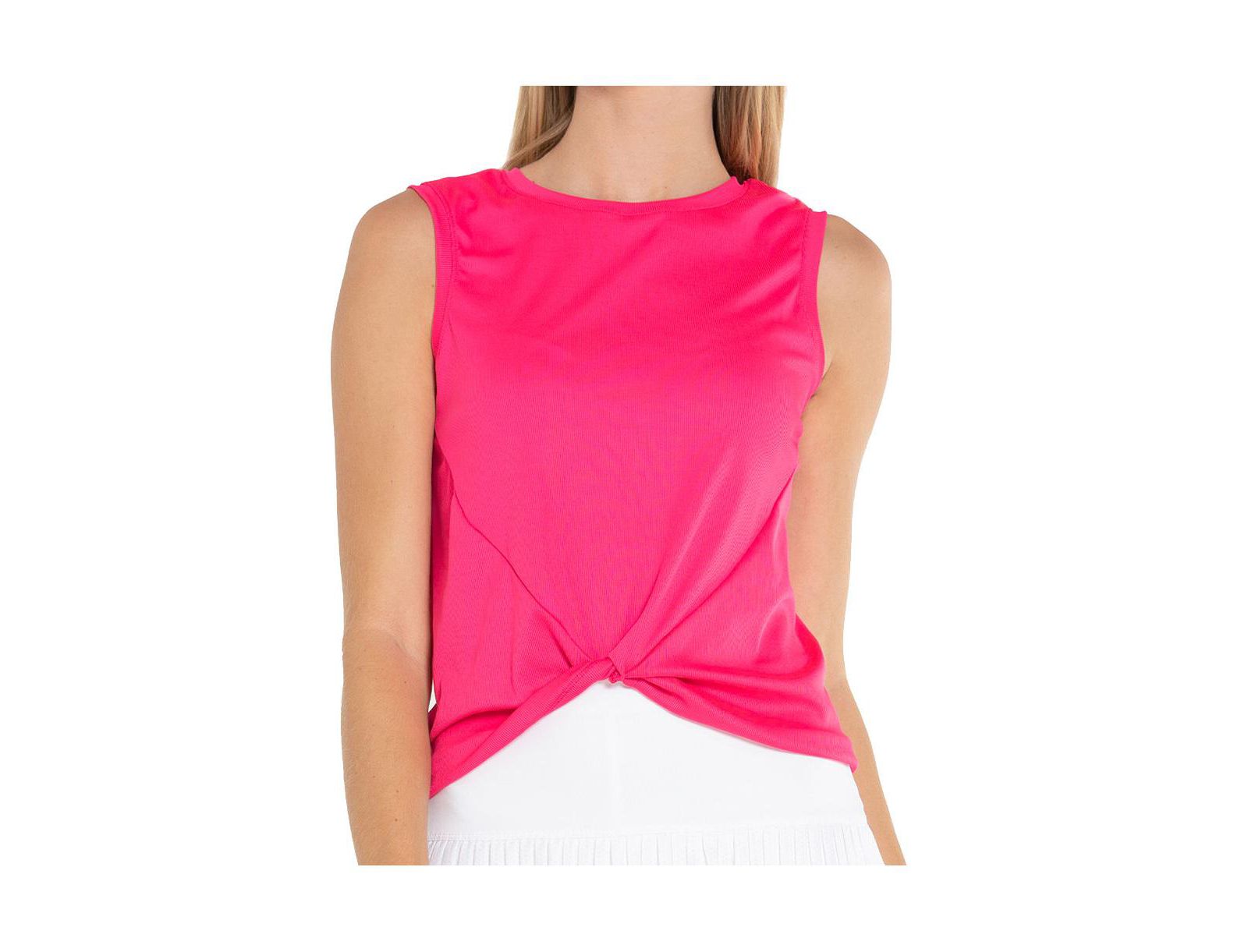 Lucky In Love Women's Twist Front Tennis Tank Top