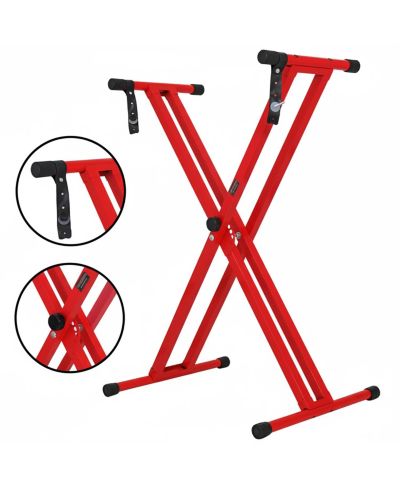 5 Core Dual X-Shape Portable Adjustable Keyboard Stand