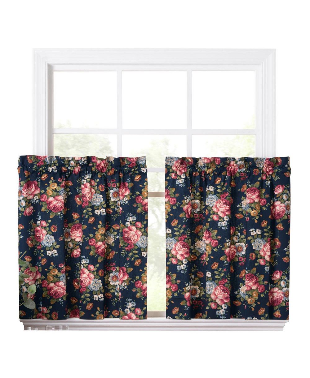 Ellis Curtain шторы Ellis Bella Rose с цветочным принтом, 1.5" rod pocket