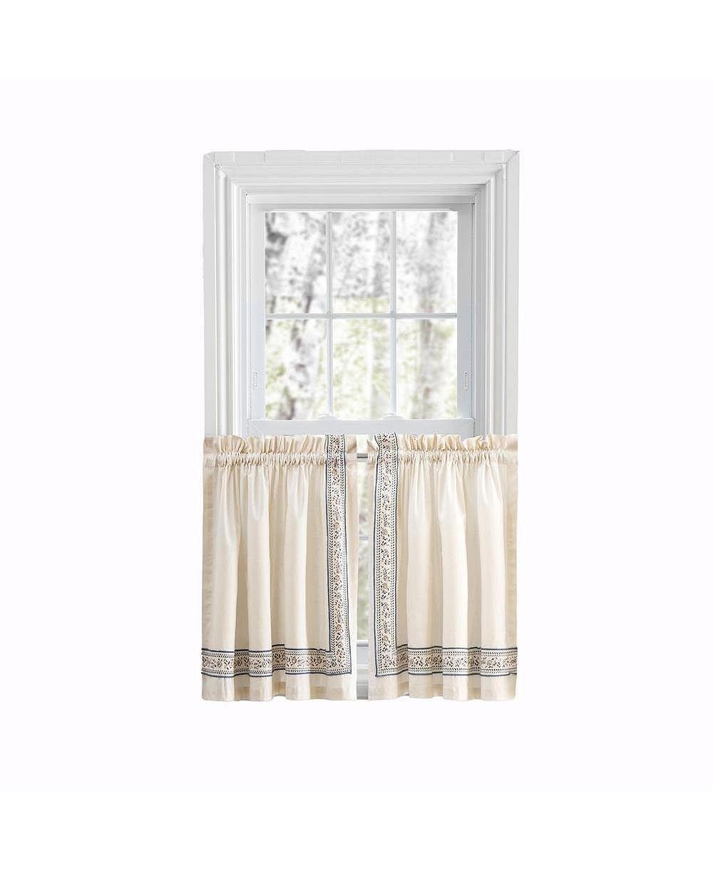 Ellis Curtain Richmark 1.5" Rod Pocket Tailored Tier for Windows
