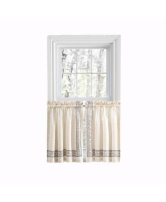Ellis Curtain Richmark 1.5" Rod Pocket Tailored Tier for Windows
