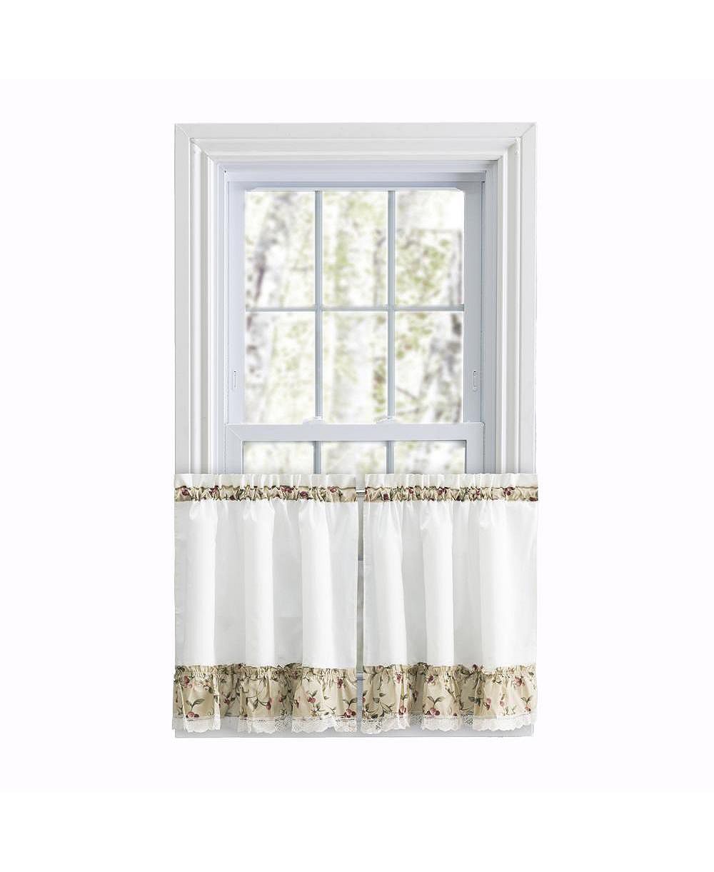 Оконные шторы Ellis Curtain Cherries с рюшами, 1.5" Rod Pocket