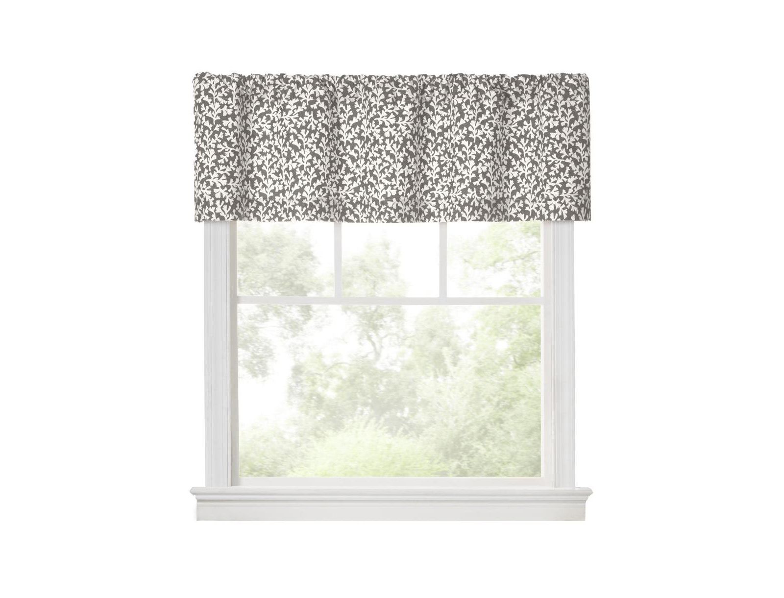 Ellis Curtain Sea Tumble 3" Rod Pocket 100% Cotton Machine Wash and Dry Tailored Valance