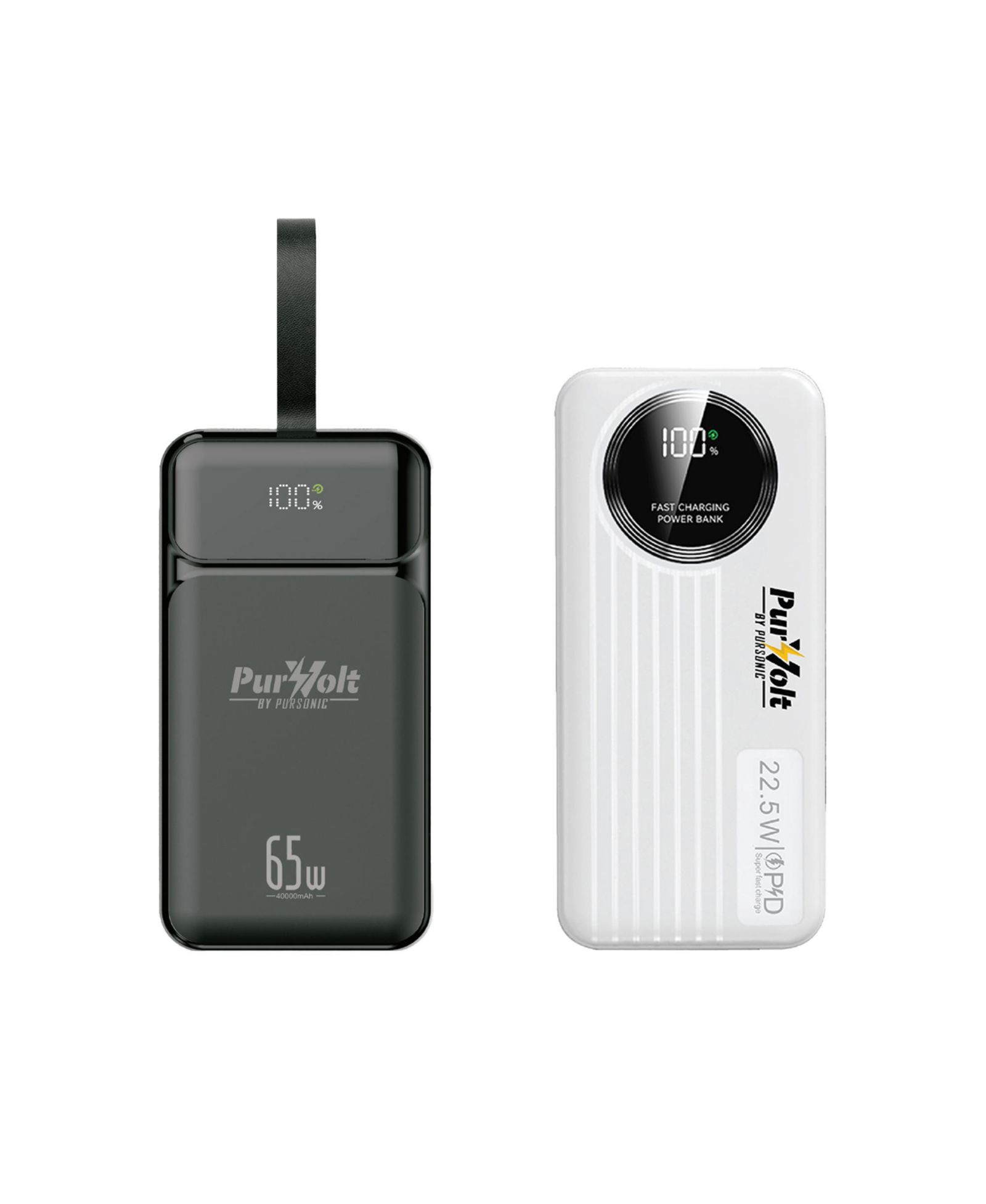 Pursonic Набор PurVolt 40,000mAh Power Bank + LED Power Bank с кабелями