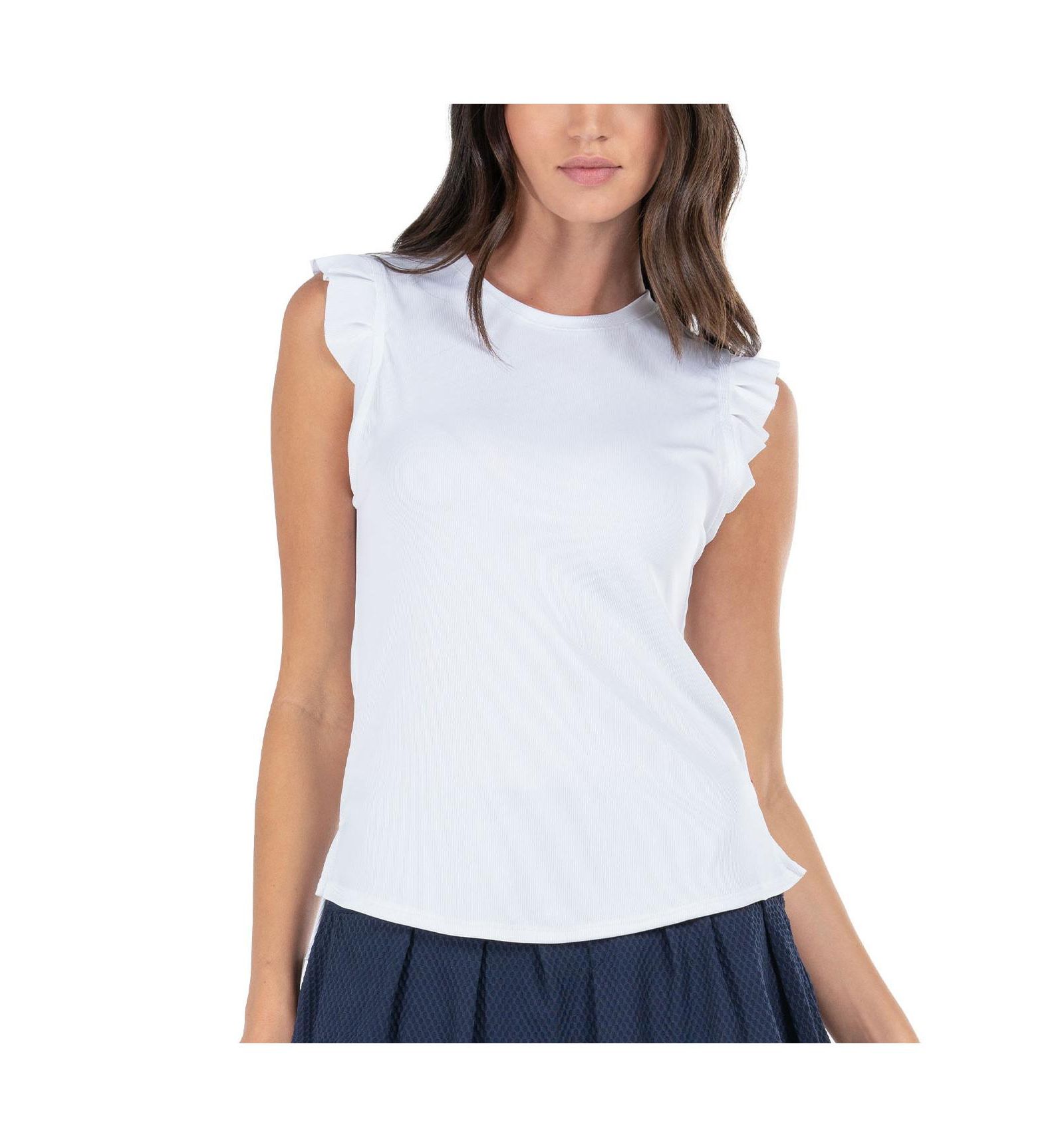 Lucky In Love Women's Bring It on Ribbed Tennis Tank Top