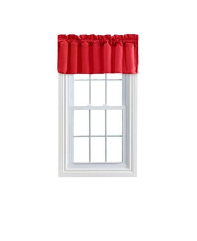 Ellis Stacey 3" Rod Pocket High Quality Fabric Solid Color Window Lined Filler Valance 42"x13"