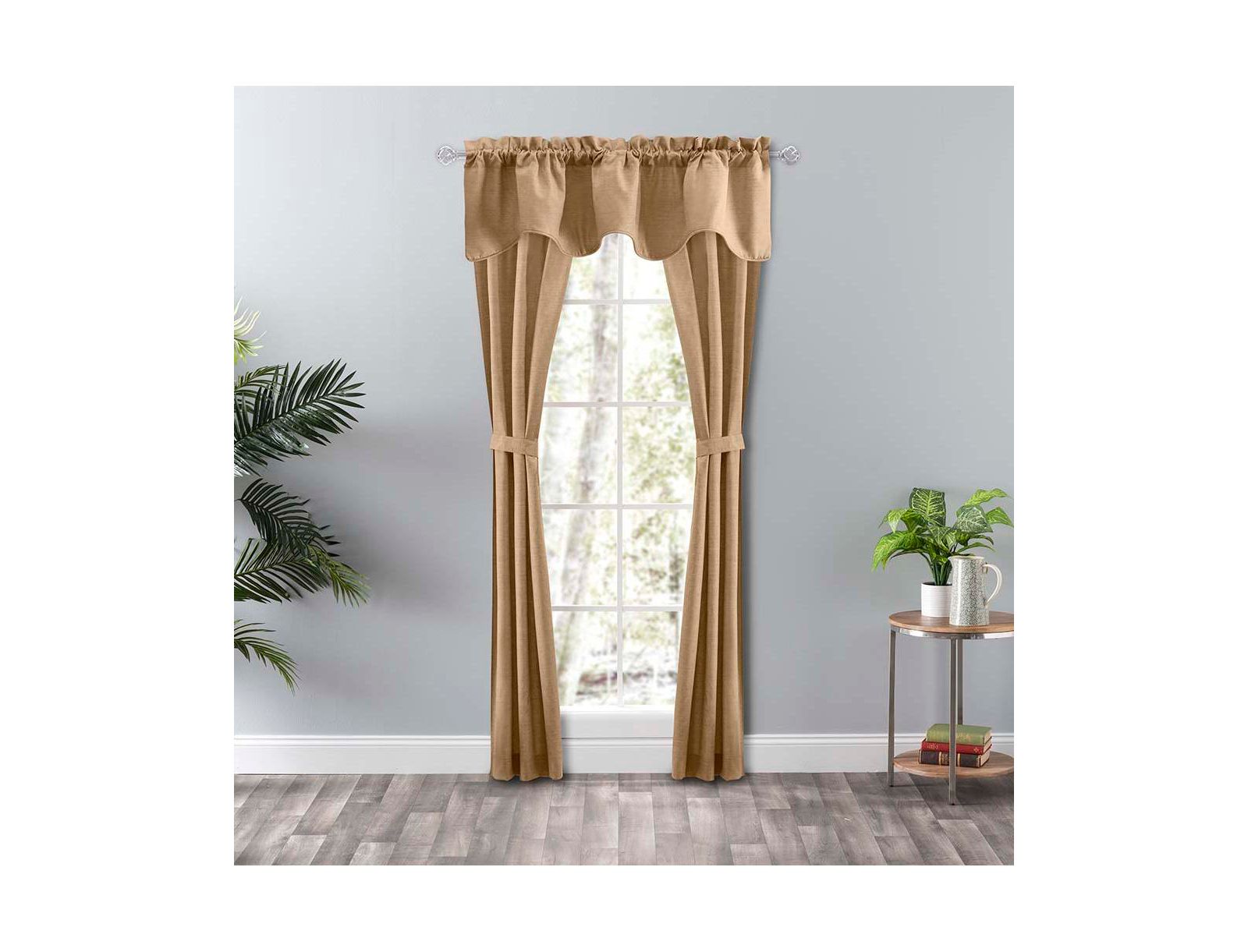 Занавеска Ellis Curtain Lisa Solid Color Poly Cotton с подкладкой из ткани Duck, 58" x 15"