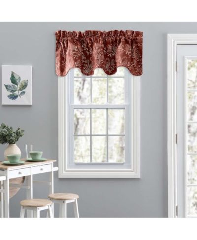 Ellis Curtain занавеска Lexington Leaf Pattern с воланом 58"x15"