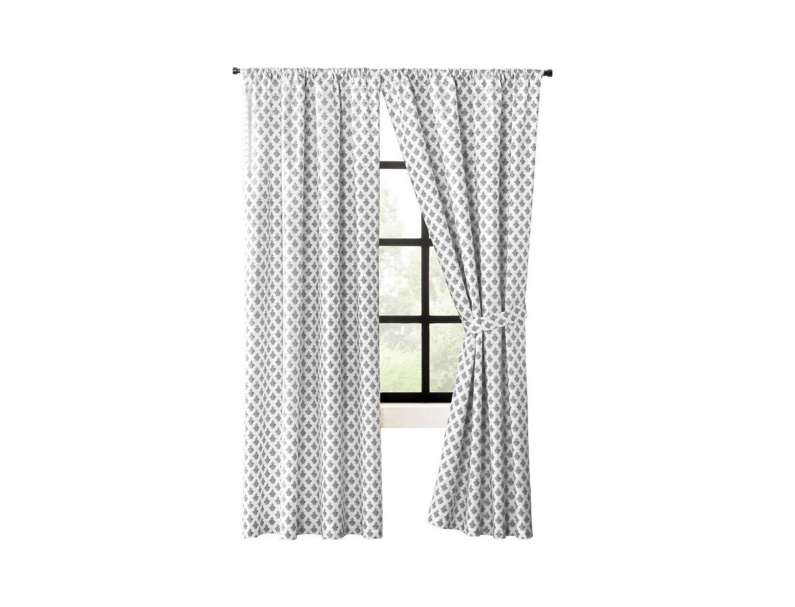 Ellis Curtain шторы Manchester Window Treatment 100% Cotton Black