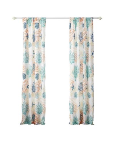 Greenland Home Fashions портьеры Montego, пара панелей 42 x 84, бирюзовые