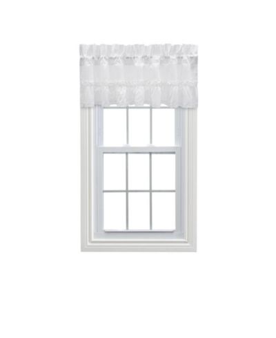 Ellis Curtain занавеска Madelyn с рюшами в викторианском стиле 60" x 16" белая